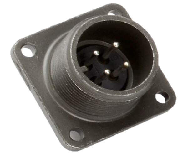 Cabinet Mount Male 4 Pin Amphenol