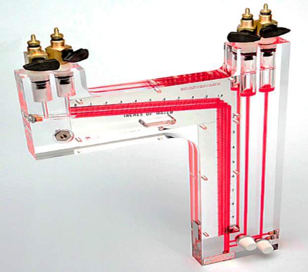 Dual Vertical Inclined Manometer