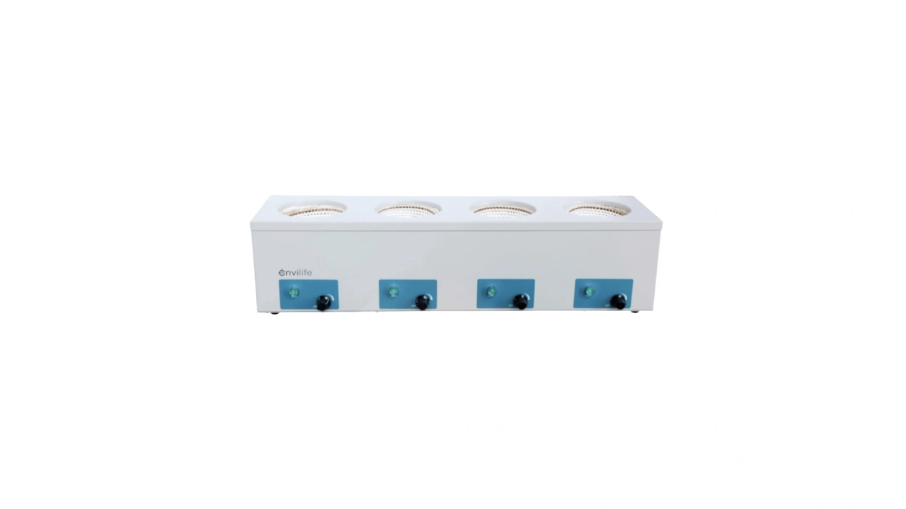 ENVILIFE CB-IVSRMSHM-4-100 Mantel Pemanas Pengaduk Magnetik Multi Baris