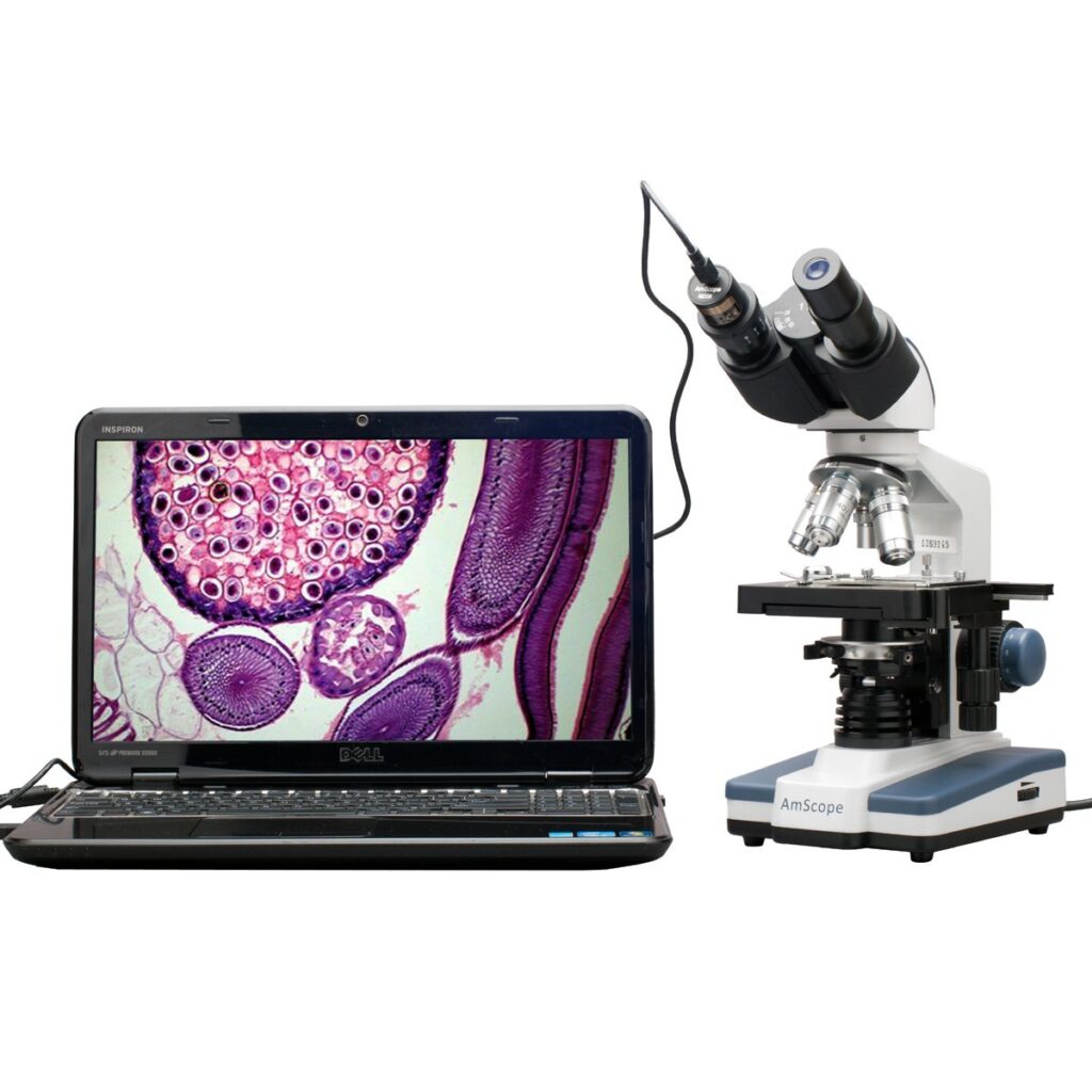 Mikroskop Senyawa Binokuler Digital LED - AmScope