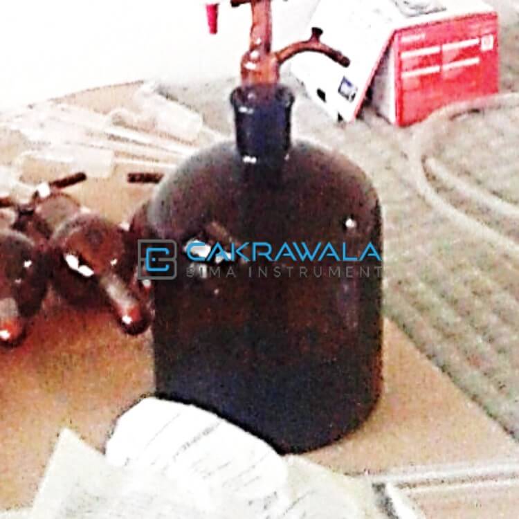 botol buret amber coklat