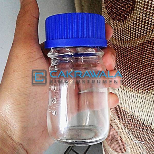 botol reagen gelas bening