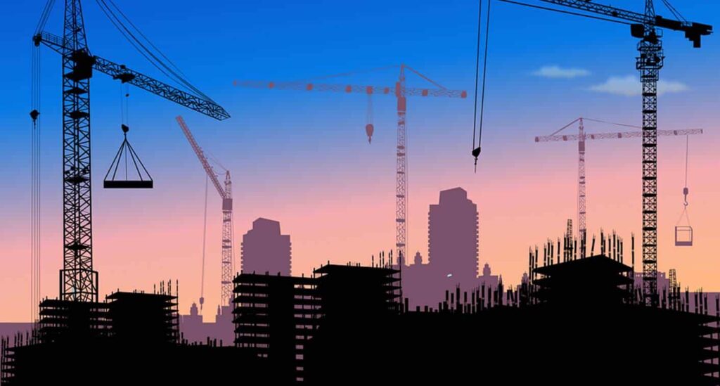 pembangunan gedung kantor swasta dan pemerintahan