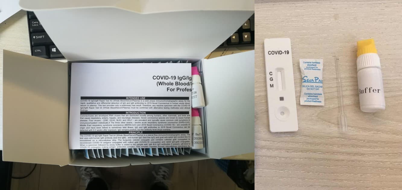 rapid test kit covid 19 corona virus